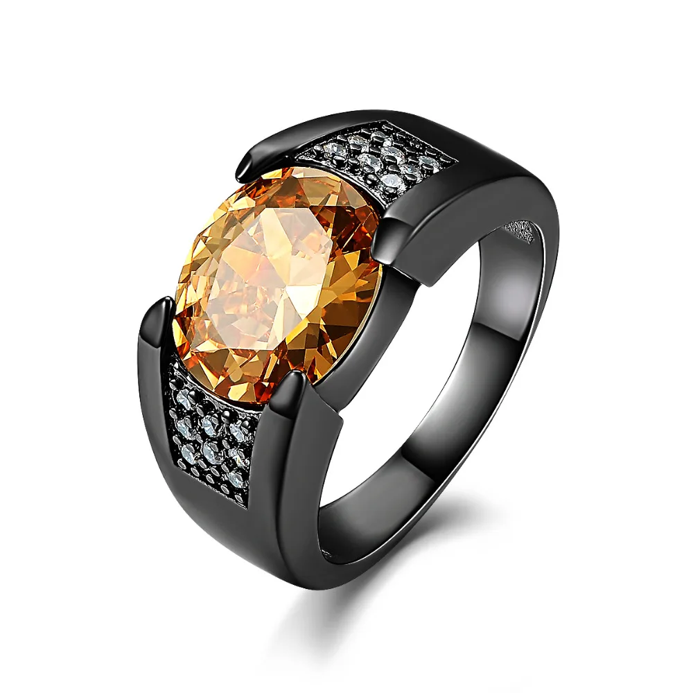 SuoHuan Size 7-13 Vintage Men Ring Champagne Zircon Big Stone Crystal Black Gold Filled Wedding Party Male Finger Jewelry Gift
SuoHuan Size 7-13 Vintage Men Ring Champagne Zircon Big Stone Crystal Black Gold Filled Wedding Party Male Finger Jewelry Gift