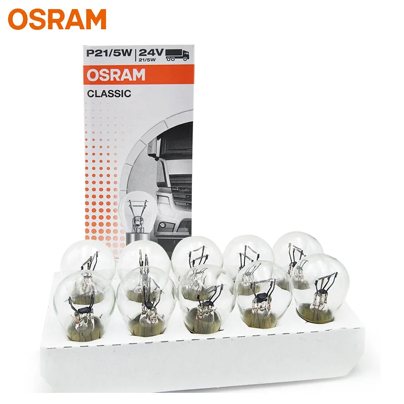 OSRAM 24V Original P21/5W 7537 Truck Standard Car Brake Light Reverse Lamps OEM Auto Signal Bulbs Wholesale 10pcs
OSRAM 24V Original P21/5W 7537 Truck Standard Car Brake Light Reverse Lamps OEM Auto Signal Bulbs Wholesale 10pcs