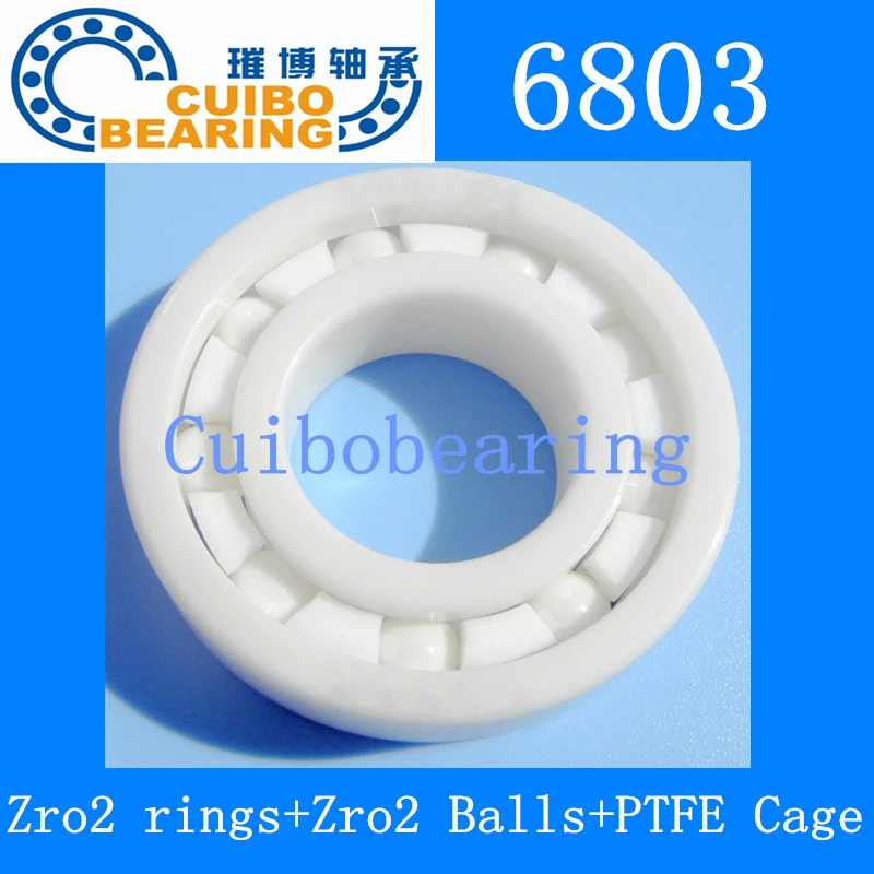 10pcs/lot 6803 full Ceramic ball bearing 17x26x5 mm Zirconia ZrO2 bearings 17*26*5 6803CE
10pcs/lot 6803 full Ceramic ball bearing 17x26x5 mm Zirconia ZrO2 bearings 17*26*5 6803CE