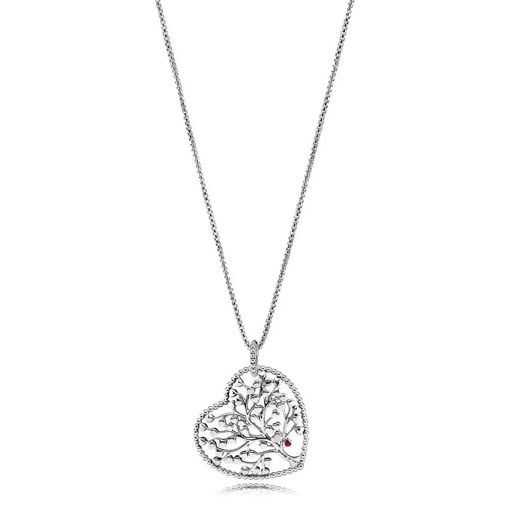 Real 925 Sterling Silver Tree of Love Original Pandora Necklace With Clear CZ For Women Charm Bead Gift Jewelry
Real 925 Sterling Silver Tree of Love Original Pandora Necklace With Clear CZ For Women Charm Bead Gift Jewelry