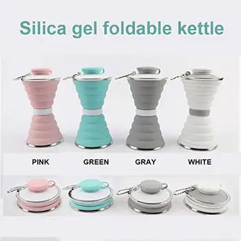 Folding Silica Gel Kettle Silicone Bottle Environmental Protection Folding Water Bottle For Outdoor Sports
Folding Silica Gel Kettle Silicone Bottle Environmental Protection Folding Water Bottle For Outdoor Sports