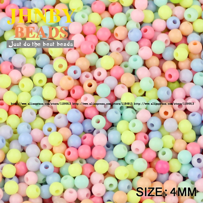 JHNBY Cream beads High quality Acrylic beads 1000pcs 4MM Round Candy Neon smooth Loose beads ball Jewelry bracelet making DIY
JHNBY Cream beads High quality Acrylic beads 1000pcs 4MM Round Candy Neon smooth Loose beads ball Jewelry bracelet making DIY