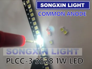 200pcs HARVATEK SMD 3528 1w led High Power PLCC-3 Common Anode High Power 1210 SMD LEDs Diodes Television Backlit Super Bright
200pcs HARVATEK SMD 3528 1w led High Power PLCC-3 Common Anode High Power 1210 SMD LEDs Diodes Television Backlit Super Bright