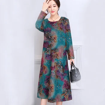 Plus Size 4XL 5XL Women's Dress Long Sleeve Winter Women Dresses Print Florals Vintage Vestidos Retro Clothings Female Vestido
Plus Size 4XL 5XL Women's Dress Long Sleeve Winter Women Dresses Print Florals Vintage Vestidos Retro Clothings Female Vestido