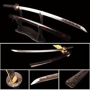 Brandon Swords Sharp Full Tang Samurai Katana 1060 Carbon Steel 41"Length Japanese Sword Battle Ready Training Sword Home Decor
Brandon Swords Sharp Full Tang Samurai Katana 1060 Carbon Steel 41"Length Japanese Sword Battle Ready Training Sword Home Decor