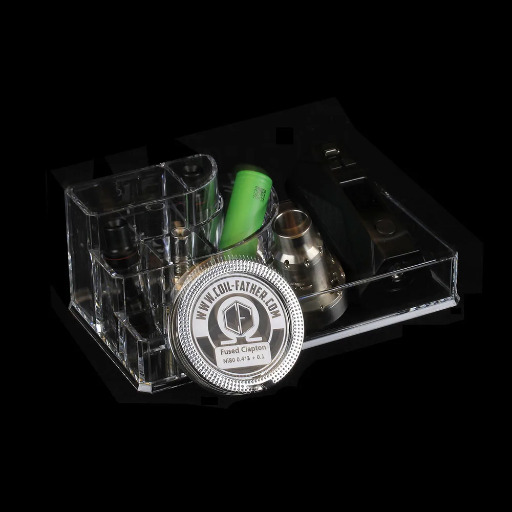 Coil Father Storage Box Display Showcase Stand Shelf Holder Acrylic Material For Coil RDA Vape Mod Elektronik Sigara
Coil Father Storage Box Display Showcase Stand Shelf Holder Acrylic Material For Coil RDA Vape Mod Elektronik Sigara