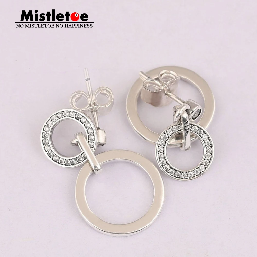 Mistletoe Authentic 925 Sterling Silver Mistletoe Circles Round, Clear CZ Drop Earrings Compatible with European Jewelry
Mistletoe Authentic 925 Sterling Silver Mistletoe Circles Round, Clear CZ Drop Earrings Compatible with European Jewelry
