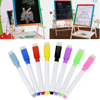 8PCS Color Whiteboard Pen With Tape Brush 8 Color Whiteboard Pen Set Erasable Pro-environment Water Marker Office Supplies
8PCS Color Whiteboard Pen With Tape Brush 8 Color Whiteboard Pen Set Erasable Pro-environment Water Marker Office Supplies