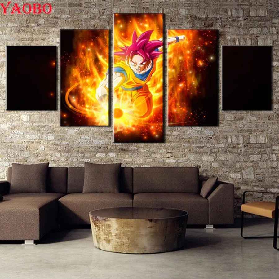 5D DIY Diamond Painting Japanese anime Dragon Ball Goku Cross Stitch Full Square Round Drill Diamond Embroidery 5 pcs Mosaic Art
5D DIY Diamond Painting Japanese anime Dragon Ball Goku Cross Stitch Full Square Round Drill Diamond Embroidery 5 pcs Mosaic Art