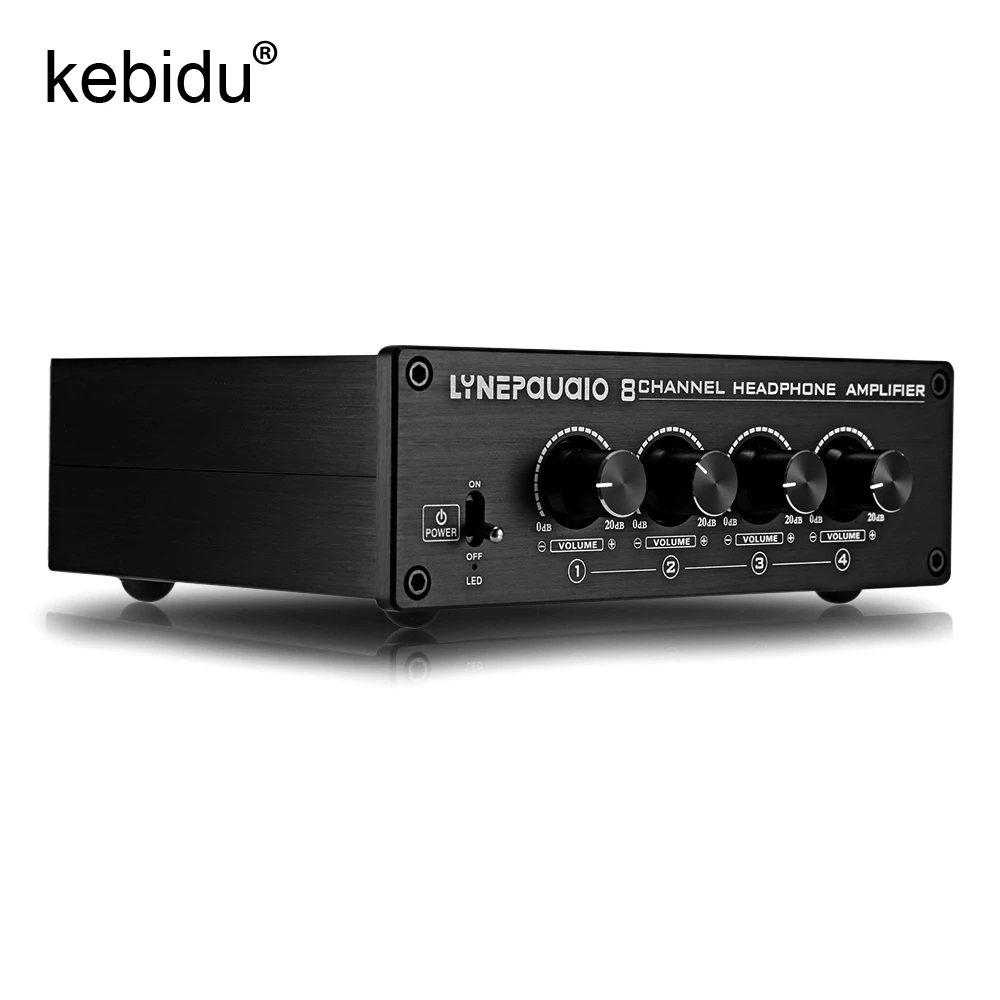 Kebidu Pro Eight-channel Headphone Amplifier Headphone Distributer Signal Amplifier insert the microphone
Kebidu Pro Eight-channel Headphone Amplifier Headphone Distributer Signal Amplifier insert the microphone