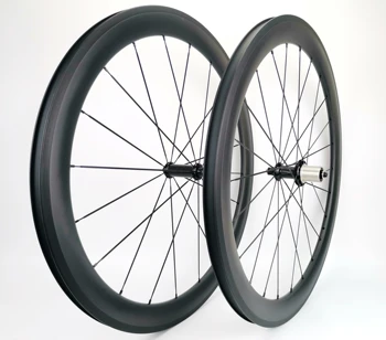 

700C 50mm depth 25mm width Road carbon wheels clincher/tubular carbon wheelset with Powerway R36 hubs ,UD matte finish