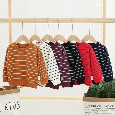 Spring Autumn Baby Sweatshirt Cotton Casual Sweatshirts for Girls Fashion Striped Long Sleeves Shirts Boys Clothing Girl Hoodies
Spring Autumn Baby Sweatshirt Cotton Casual Sweatshirts for Girls Fashion Striped Long Sleeves Shirts Boys Clothing Girl Hoodies