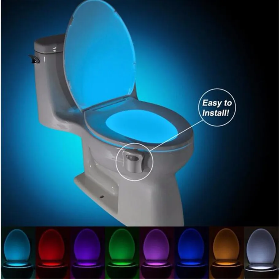 Factory Sales LED Smart Toilet Night Light Waterproof WC Closestool Seat lights PIR Motion Sensor Toilet Lights
Factory Sales LED Smart Toilet Night Light Waterproof WC Closestool Seat lights PIR Motion Sensor Toilet Lights