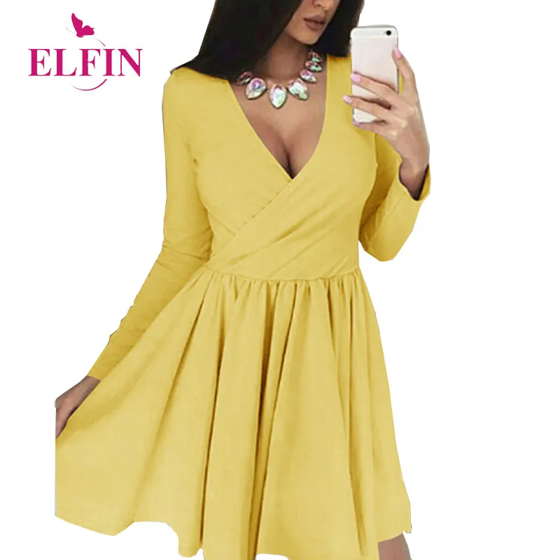 Party Dress Summer Women 2019 Long Sleeve A-line Casual Mini Dresses Solid Autumn V Neck Robe Femme Elegant Vestidos SJ3330R
Party Dress Summer Women 2019 Long Sleeve A-line Casual Mini Dresses Solid Autumn V Neck Robe Femme Elegant Vestidos SJ3330R