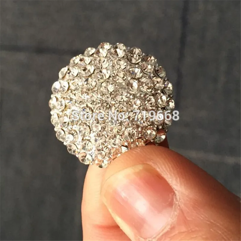 50Pcs/lot 25MM Bling Round Metal Rhinestone Button for Hair Flower Wedding Embellishment DIY Scrapbooking Decorative Accessories
50Pcs/lot 25MM Bling Round Metal Rhinestone Button for Hair Flower Wedding Embellishment DIY Scrapbooking Decorative Accessories