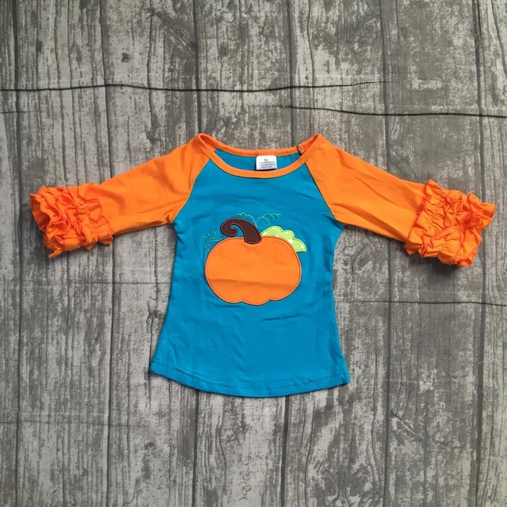 Halloween baby girls boutique top t-shirts clothes jade orage pumpkin icing sleeve cotton top children raglans kids wear ruffles
Halloween baby girls boutique top t-shirts clothes jade orage pumpkin icing sleeve cotton top children raglans kids wear ruffles