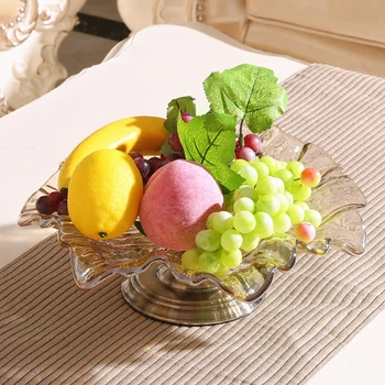 European fruit plate creative glass large bowl personality crystal modern minimalist living room home lo93159
European fruit plate creative glass large bowl personality crystal modern minimalist living room home lo93159