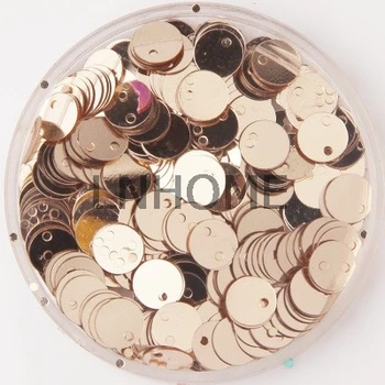 50g 5mm Champagne Flat Round Sequins For Crafts PVC DIY Garment Sewing Wedding Accessories With 1 Side Hole
50g 5mm Champagne Flat Round Sequins For Crafts PVC DIY Garment Sewing Wedding Accessories With 1 Side Hole
