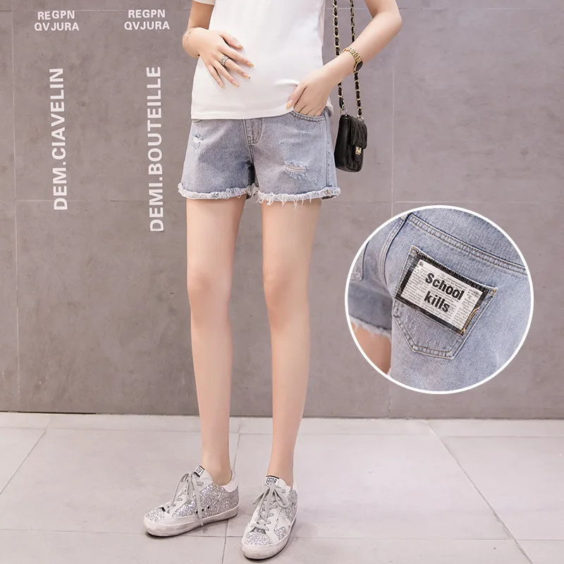 Female Jeans Maternity Denim Shorts Hot Pants For Pregnant Women Clothes High Waist Hole Vintage Abdominal Shorts Ladies
Female Jeans Maternity Denim Shorts Hot Pants For Pregnant Women Clothes High Waist Hole Vintage Abdominal Shorts Ladies