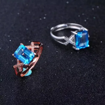 Natural blue topaz Ring Natural gemstone Ring 925 sterling silver trendy luxurious big Heavy Square for women's party Jewelry
Natural blue topaz Ring Natural gemstone Ring 925 sterling silver trendy luxurious big Heavy Square for women's party Jewelry