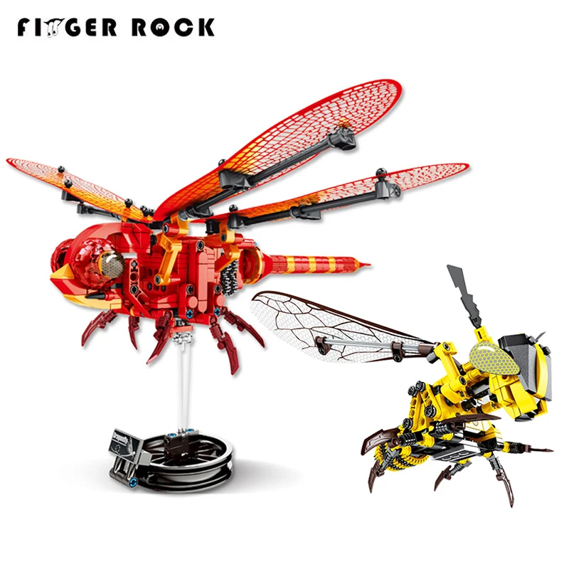 Finger Rock Simulated Dragonfly Wasp Insect Model Building Blocks Compatible Brand Technic Bricks Educational Toys For Children
Finger Rock Simulated Dragonfly Wasp Insect Model Building Blocks Compatible Brand Technic Bricks Educational Toys For Children