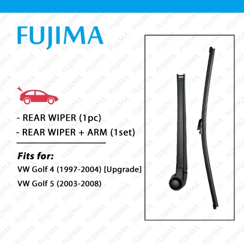 Rear Wiper and Arm for VW Golf mk4 mk5 Hatchback (1997-2008) Back Window Windscreen Golf 4/IV/5/V/GTI Rear Wiper Blade with Arm
Rear Wiper and Arm for VW Golf mk4 mk5 Hatchback (1997-2008) Back Window Windscreen Golf 4/IV/5/V/GTI Rear Wiper Blade with Arm