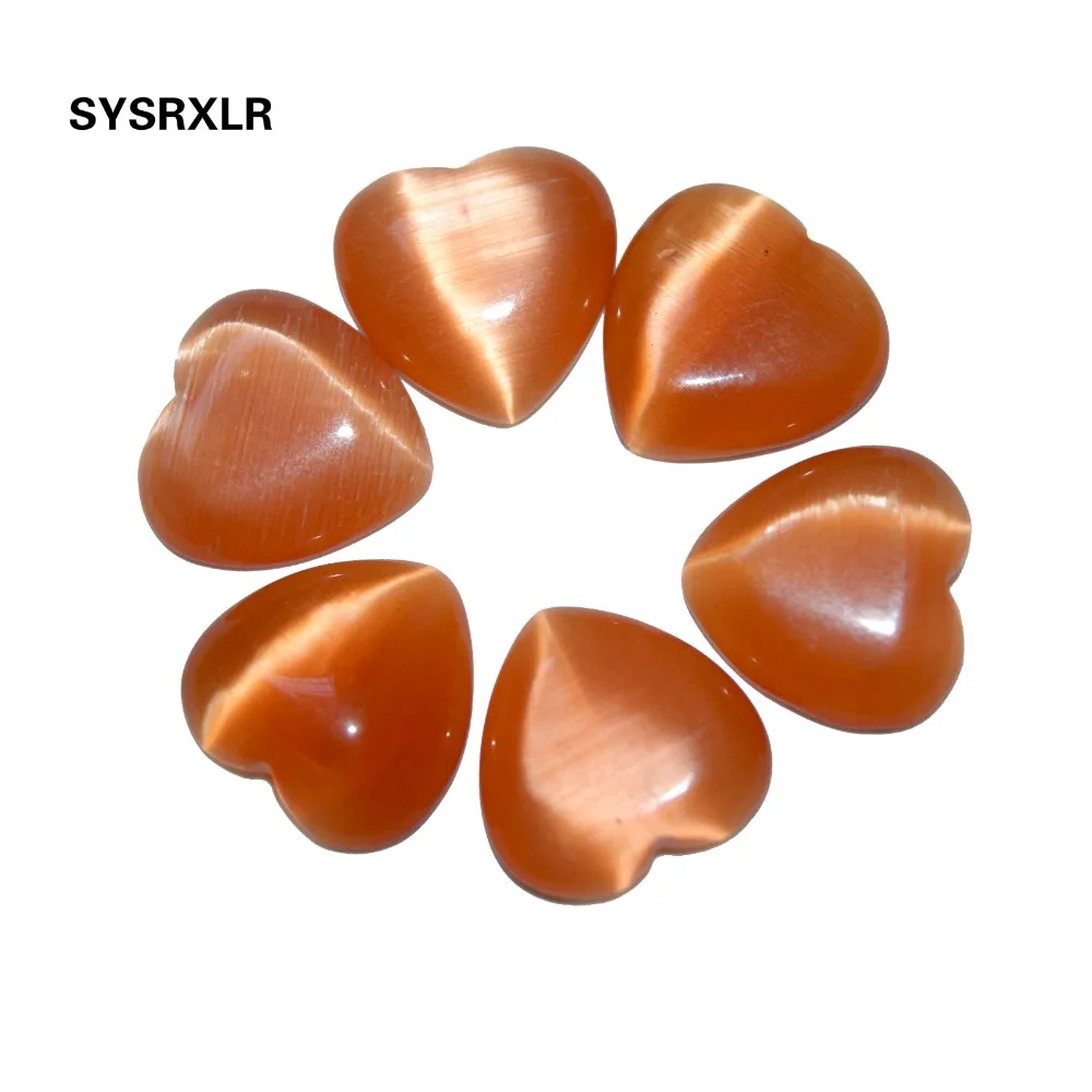 Wholesale 12 MM 20 Pcs Heart shape Natural Orange Opal Cat Eye Beads For Jewelry Making DIY Necklace Decoration Craft Scrapbook
Wholesale 12 MM 20 Pcs Heart shape Natural Orange Opal Cat Eye Beads For Jewelry Making DIY Necklace Decoration Craft Scrapbook