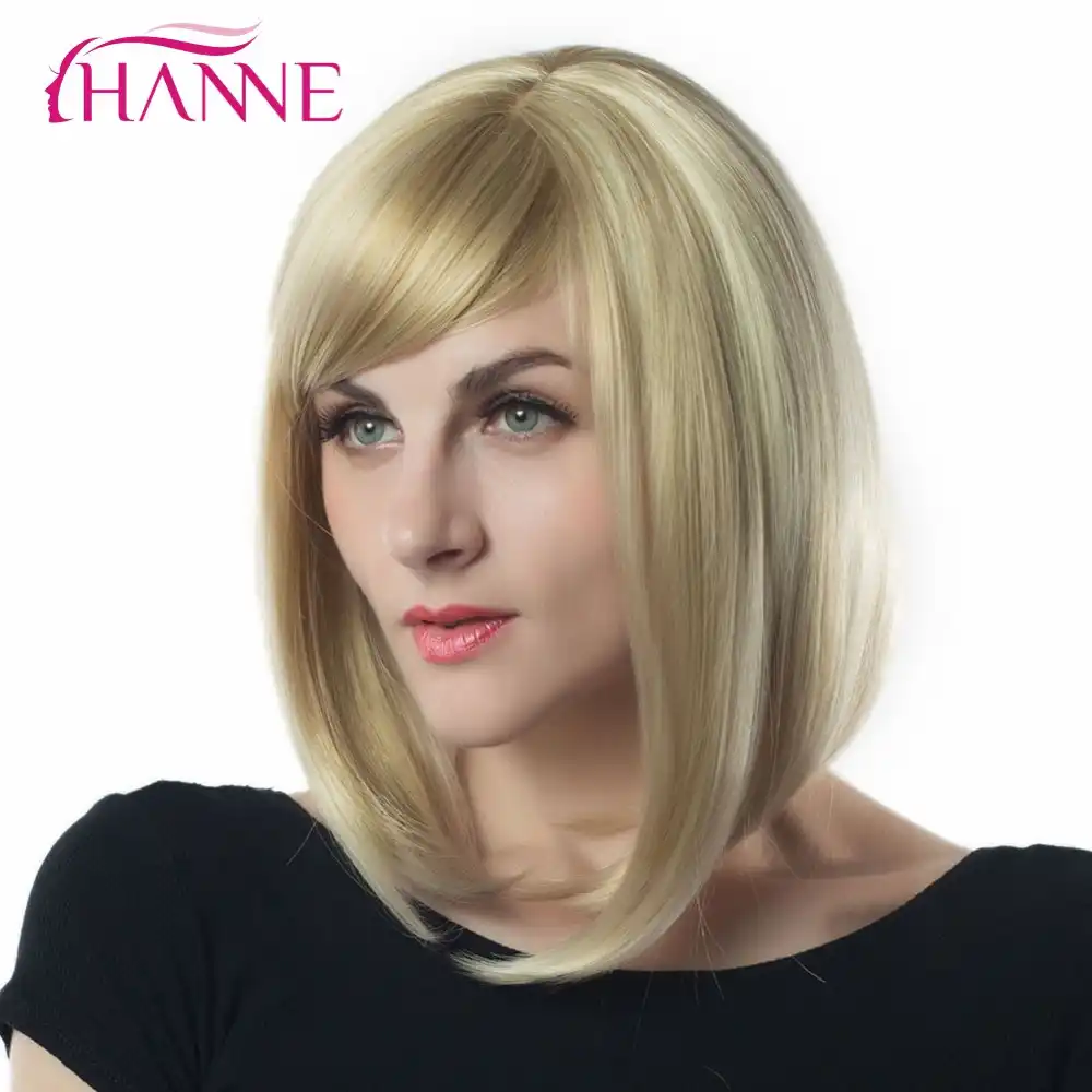 Hanne Mixed Light And Dark Blonde Straight Short Haircut