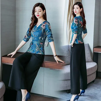 Plus Size 4xl Fashion Two Piece Set Top And Pants Elegant Generous Sets Of Clothes For Women Brief Ol Year-old Female Costume
Plus Size 4xl Fashion Two Piece Set Top And Pants Elegant Generous Sets Of Clothes For Women Brief Ol Year-old Female Costume