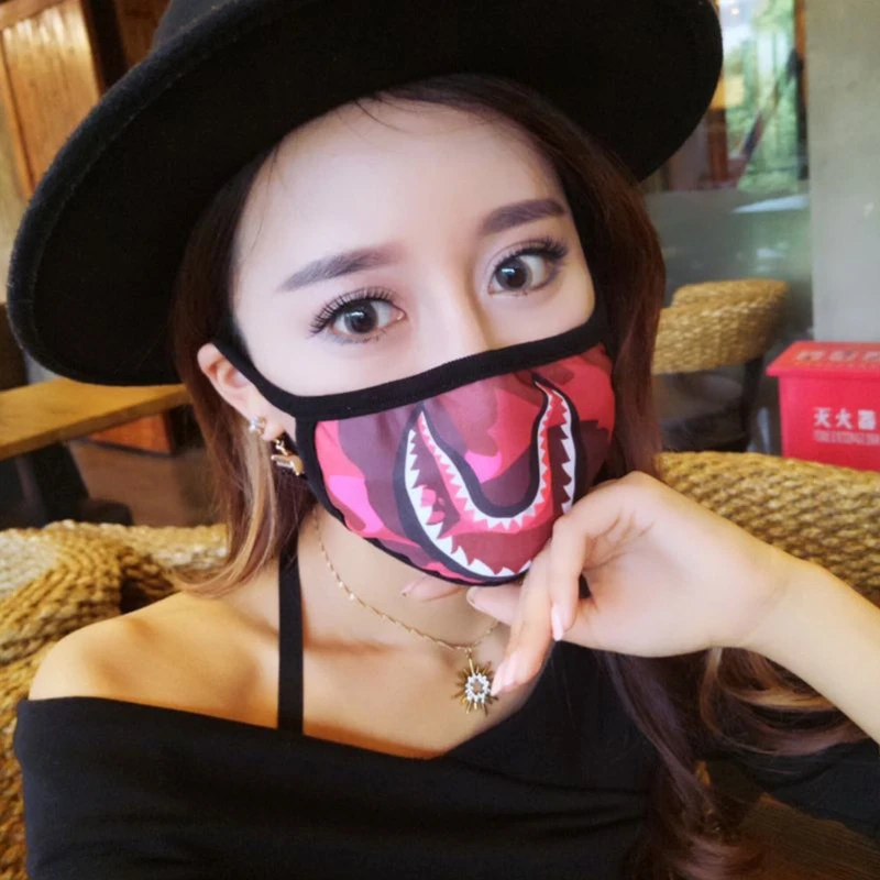 Women Men Unisex Hip Hop Trendy Half Face Mouth Mask Shark Colorful Camouflage Earloop Elastic Anti-Dust Kpop Muffle Protective
Women Men Unisex Hip Hop Trendy Half Face Mouth Mask Shark Colorful Camouflage Earloop Elastic Anti-Dust Kpop Muffle Protective