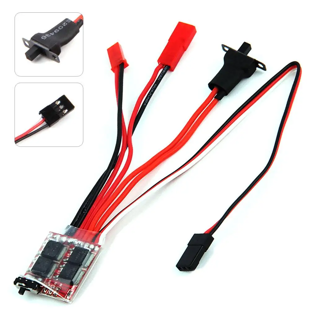 2KHz 20A ESC Brush Motor Speed Controller Portable Auto Brush Motor Speed Controller with Brake RC Car Boat Truck Durable Tools
2KHz 20A ESC Brush Motor Speed Controller Portable Auto Brush Motor Speed Controller with Brake RC Car Boat Truck Durable Tools