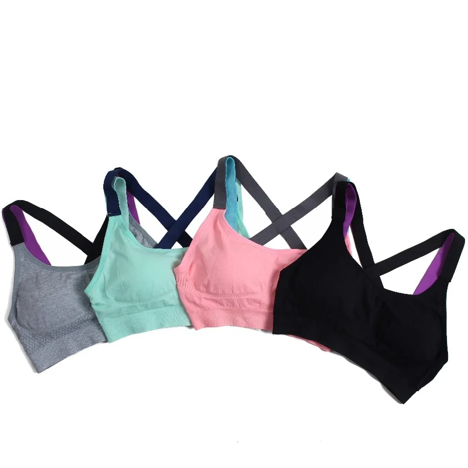 Fitness Yoga Push Up Sports Bra for Womens Gym Running Padded Tank Top Athletic Vest Underwear Shockproof Strappy Sport Bra Top 
Fitness Yoga Push Up Sports Bra for Womens Gym Running Padded Tank Top Athletic Vest Underwear Shockproof Strappy Sport Bra Top