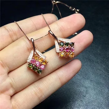 KJJEAXCMY boutique jewels S925 silver natural crystal tourmaline necklace pendant set chain gift box chain.
KJJEAXCMY boutique jewels S925 silver natural crystal tourmaline necklace pendant set chain gift box chain.