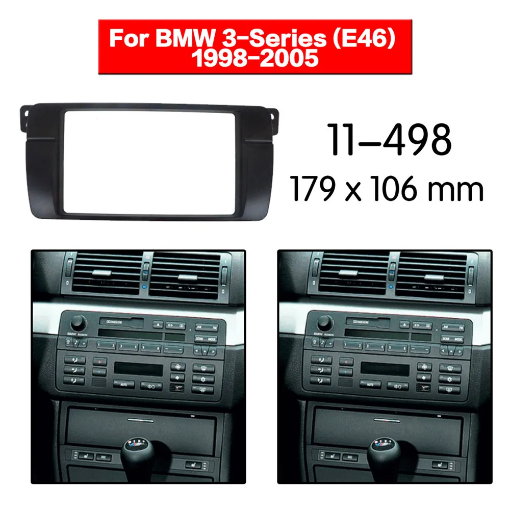 Car Radio Fascia Multimedia Frame Kit For BMW 3-Series (E46) 1998-2005 Audio Bezel Facia Panel Trim Dash 2 Din Mount Kit
Car Radio Fascia Multimedia Frame Kit For BMW 3-Series (E46) 1998-2005 Audio Bezel Facia Panel Trim Dash 2 Din Mount Kit