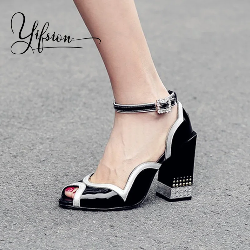 OLOME New Fashion Women Summer Sandals Open Toe Black Buckle Strap Chunky High Heel Women Sandals Party Wedding Shoes Woman
OLOME New Fashion Women Summer Sandals Open Toe Black Buckle Strap Chunky High Heel Women Sandals Party Wedding Shoes Woman