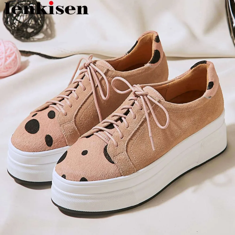 Lenkisen British style high bottom round toe lace up sneakers breathable Spring travel kid suede horsehair vulcanized shoes L85
Lenkisen British style high bottom round toe lace up sneakers breathable Spring travel kid suede horsehair vulcanized shoes L85