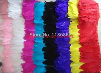 New!Hot!10Yards/Lot 4-6" Mixed Colour Goose Feather Trim Duck Feather Fringe crafts goose plumage trimming Free Shipping! KX45
New!Hot!10Yards/Lot 4-6" Mixed Colour Goose Feather Trim Duck Feather Fringe crafts goose plumage trimming Free Shipping! KX45