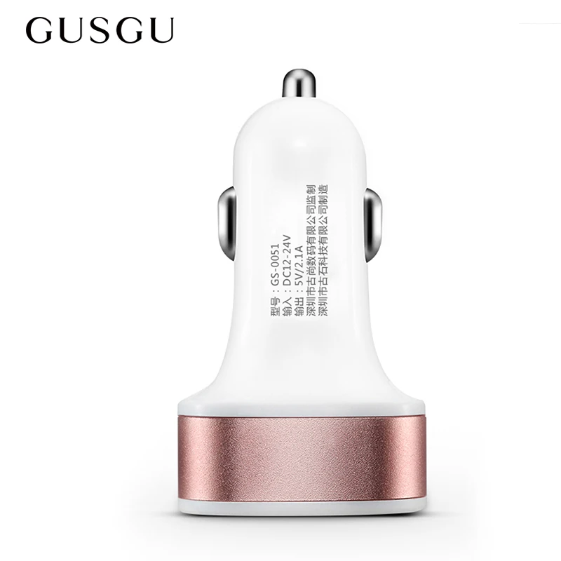 GUSGU Dual USB Car Charger 2 Port 5V Quick Charging Mini Car-charger for iPhone Samsung Galaxy Xiaomi Phone Charger
GUSGU Dual USB Car Charger 2 Port 5V Quick Charging Mini Car-charger for iPhone Samsung Galaxy Xiaomi Phone Charger
