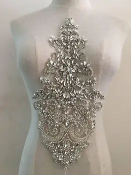 Rhinestone bodice applique, crystal applique, crystal bodice applique for wedding dress, bridal suppliesB3#
Rhinestone bodice applique, crystal applique, crystal bodice applique for wedding dress, bridal suppliesB3#