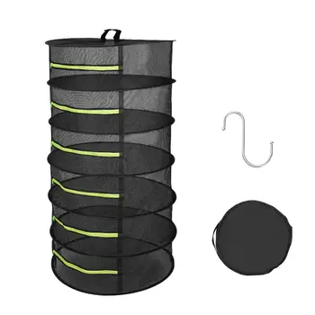Hanging Drying Net Rack With Zippers 6 Tiers Breathable Durable Mesh Shelf for Plant Vegetable Flowers Herb Drying Net tool
Hanging Drying Net Rack With Zippers 6 Tiers Breathable Durable Mesh Shelf for Plant Vegetable Flowers Herb Drying Net tool