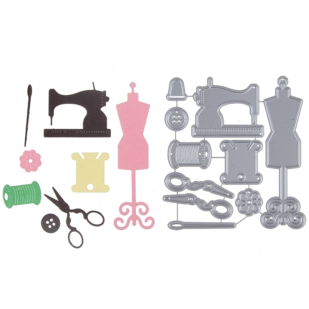 Sewing Tailor Set Cutting Die Metal Scrapbooking Embossing Stencil Card Die For DIY Invitation Album Book Decoration 88*94m
Sewing Tailor Set Cutting Die Metal Scrapbooking Embossing Stencil Card Die For DIY Invitation Album Book Decoration 88*94m