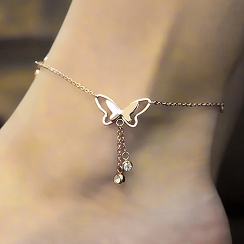 SHUANGR Fashion Women Multi-styles Beach Chains Anklet Crystal Butterfly Anklet Pendant Tassel Rhinestone Foot Jewelry Gift
SHUANGR Fashion Women Multi-styles Beach Chains Anklet Crystal Butterfly Anklet Pendant Tassel Rhinestone Foot Jewelry Gift