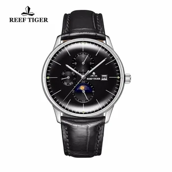 Reef Tiger/RT Fashion Mens Watches Automatic Watches for Men Leather Strap Waterproof Watches Moon Phase Date RGA1653
Reef Tiger/RT Fashion Mens Watches Automatic Watches for Men Leather Strap Waterproof Watches Moon Phase Date RGA1653