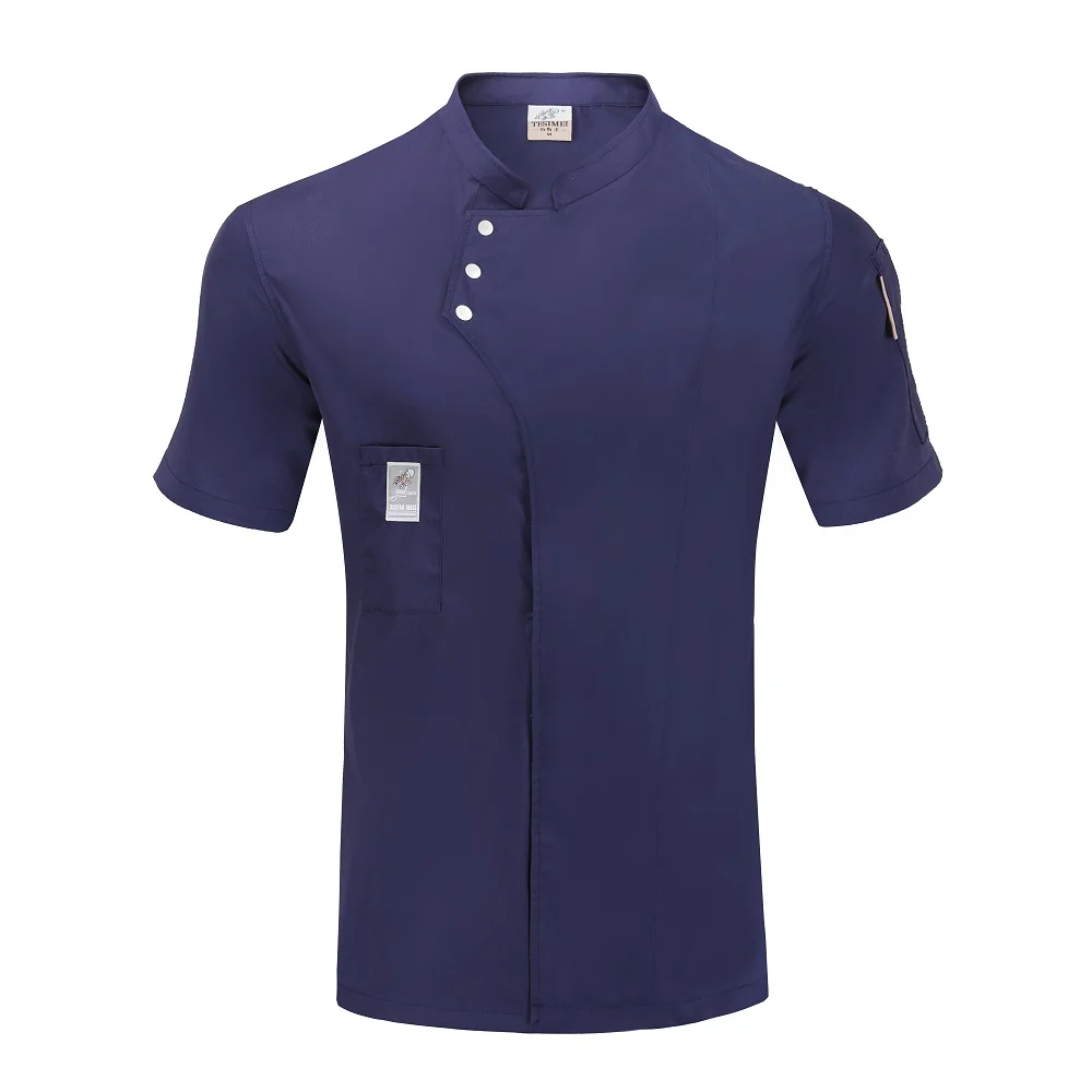 New Men Women Short Sleeves Summer Restaurant Chef Jacket Buttons Design Kitchen Hotel Work Clothes Cook Bakery Uniform
New Men Women Short Sleeves Summer Restaurant Chef Jacket Buttons Design Kitchen Hotel Work Clothes Cook Bakery Uniform