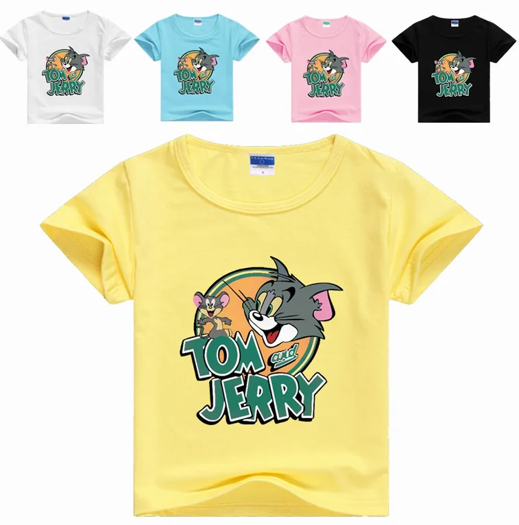 New Boys Short Sleeve T-Shirts Children Cartoon Tom and Jerry T Shirts Baby Girls Clothes Kids Summer Tops Tees Costume Clothes
New Boys Short Sleeve T-Shirts Children Cartoon Tom and Jerry T Shirts Baby Girls Clothes Kids Summer Tops Tees Costume Clothes
