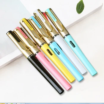 6 Colors high quality Fountain Pen With Gold Clip school Office stationery luxury F nib Writing ink Pens for business gift
6 Colors high quality Fountain Pen With Gold Clip school Office stationery luxury F nib Writing ink Pens for business gift