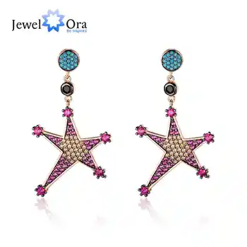 Real 925 Sterling Silver Drop Earrings Pink Star Cubic Zirconia For Women Girl Jewelry Dress Decoration (Jewelora EA103057)
Real 925 Sterling Silver Drop Earrings Pink Star Cubic Zirconia For Women Girl Jewelry Dress Decoration (Jewelora EA103057)