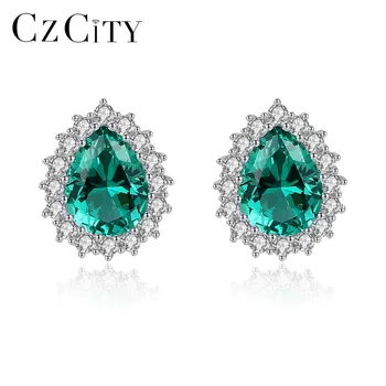 CZCITY 925 Sterling Silver Luxury Big Droplet Topaz Stud Earring For Women Three Colors Birthstone Earrings Fine Jewelry Brincos
CZCITY 925 Sterling Silver Luxury Big Droplet Topaz Stud Earring For Women Three Colors Birthstone Earrings Fine Jewelry Brincos