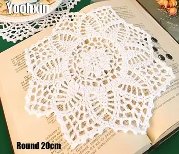 Lace Handmade cotton placemat drink cup coffee coaster tea mug kitchen table place mat cloth Crochet Christmas doily dining pad
Lace Handmade cotton placemat drink cup coffee coaster tea mug kitchen table place mat cloth Crochet Christmas doily dining pad