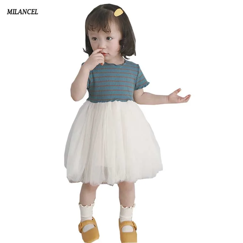 MILANCEL 2019 Girls Dress Striped High Waist Dress Mesh Kids Dresses for Girls Princess Dress Girls Clothes 
MILANCEL 2019 Girls Dress Striped High Waist Dress Mesh Kids Dresses for Girls Princess Dress Girls Clothes
